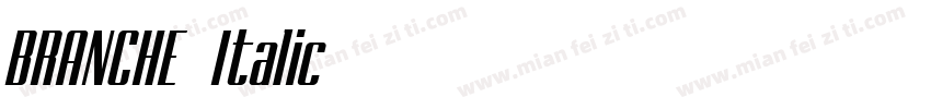 BRANCHE Italic字体转换